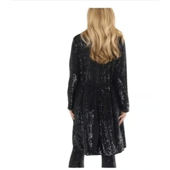Show Me Your Mumu “Encore” Kimono in Midnight Black Sequins – NWT Small - Picture 5 of 10